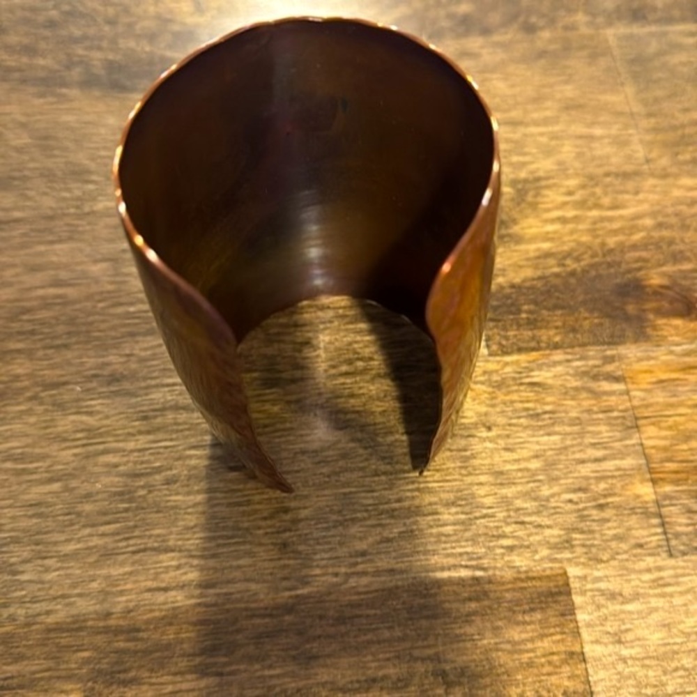 Solid Copper Cuff, Handmade - Picture 2 of 8